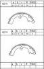 TOYOT 0449502030 Brake Shoe Set